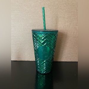 NEW 2022 Starbucks Spring Diamond Jeweled Emerald Green 16 oz Grande Tumbler